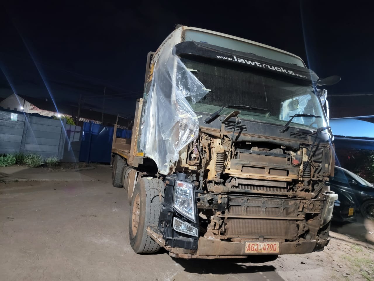 Truck before repair